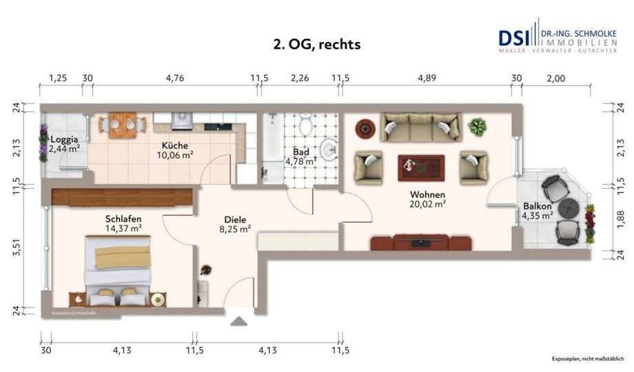 Grundriss Etagenwohnung Br�hl