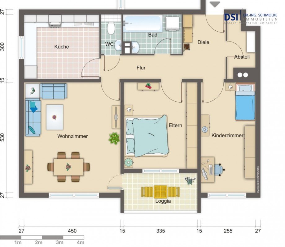 Grundriss Etagenwohnung K�ln