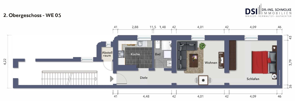 Grundriss Etagenwohnung K�ln