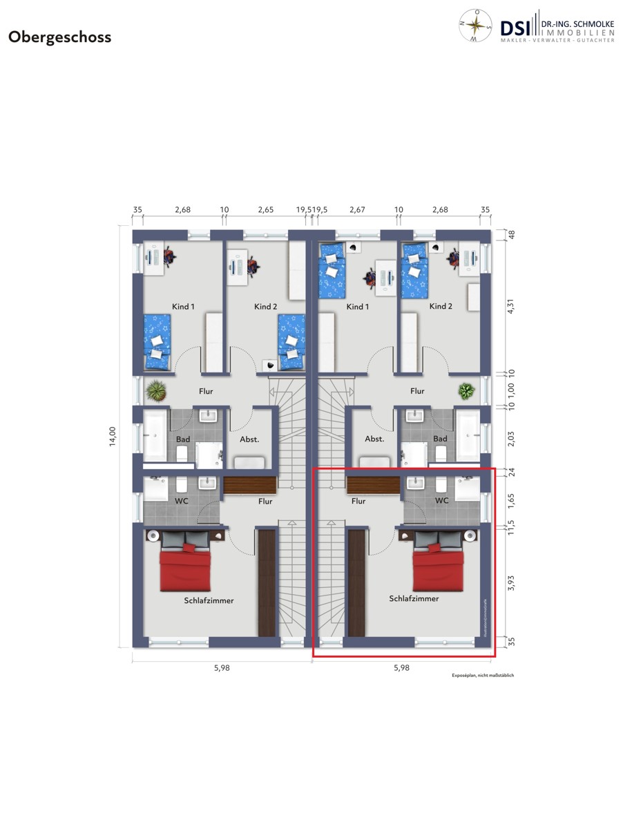 Obergeschoss rechts Maisonettewohnung K�ln / Wahn