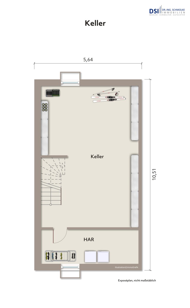 Grundriss Keller Reihenendhaus H�rth