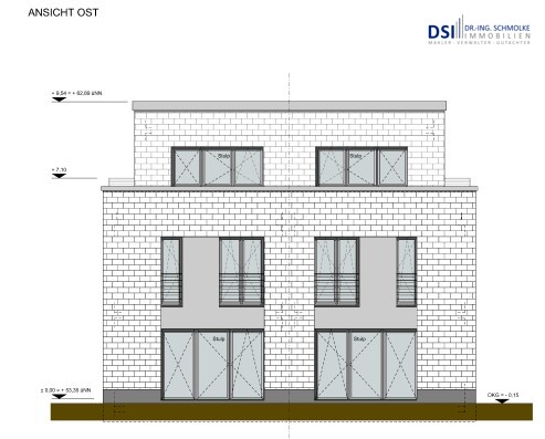 Ansicht Ost Maisonettewohnung K�ln / Wahn