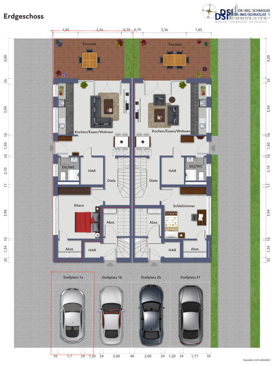 Grundriss Maisonettewohnung K�ln / Wahn
