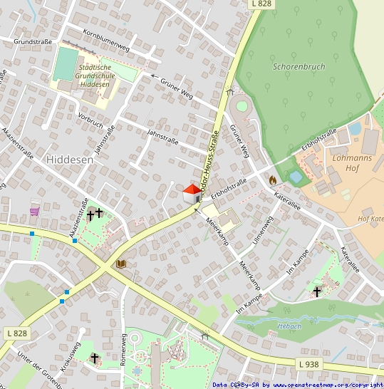 Lageplan Erdgeschosswohnung Detmold