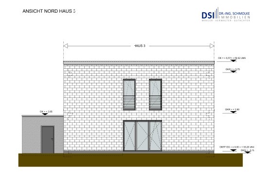 Ansicht Nord Doppelhaush�lfte K�ln / Wahn